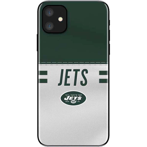 NFL New York Jets White Striped iPhone 11 Skin